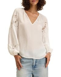 Velvet By Graham & Spencer - Tyra Viscose Lace Blouse - Lyst