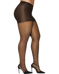 Hanes - Curves Plus Size Silky Sheer Control Top Pantyhose - Lyst