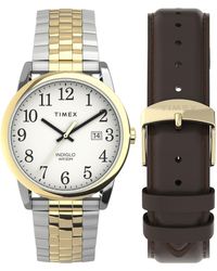 Timex - Analog Quarz Uhr mit Edelstahl Armband TWG063100JT - Lyst