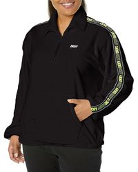 DKNY - Size Plus Cozy Comfy Quarter Zip Sweatershirt - Lyst