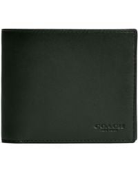 COACH - 3-in-1 Wallet In Burnished Leather Amazon Green One Size - Lyst