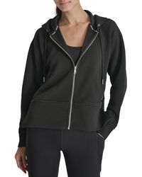 DKNY - Full Zip Tech Hoodie Jacket - Lyst