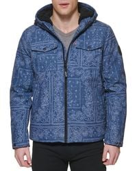 Levi's - Soft Shell Two Pocket Sherpa Lined Hooded Trucker Jacket - Lyst
