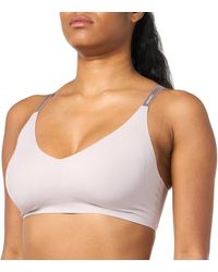Calvin Klein - Invisibles Comfort Lightly Lined Seamless Wireless Triangle Bralette Bra - Lyst