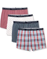 Tommy Hilfiger - Cotton Classics 4-pack Woven Boxer - Lyst