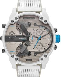 DIESEL - Mr. Daddy 2.0 Stainless Steel And Leather Chronograph Watch - Lyst