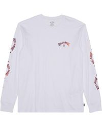 Billabong - Snaking Arches Classic Long Sleeve Graphic Logo Tee - Lyst