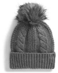 The North Face - Oh Mega Fur Pom Lined Beanie - Lyst