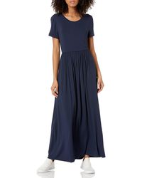 Amazon Essentials - Plus Size Short-sleeve Waisted Maxi Dress - Lyst