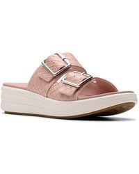 Clarks - Cloudsteppers Drift Buckle Slide Sandal - Lyst