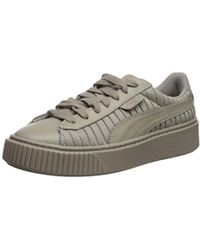 puma basket suede platform sneaker