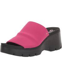 Dr. Scholls - Shoes S Check Doubts Slide Sandal Pink Fabric 8.5 M - Lyst