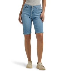 Lee Jeans - Plus Size Legendary Mid-rise Regular Fit Denim Bermuda Short - Lyst