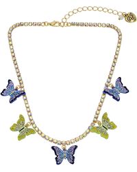 Betsey Johnson - S Butterfly Bib Necklace - Lyst
