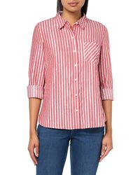 Tommy Hilfiger - Collared Long Button Up Shirt With Roll Tab Sleeve - Lyst