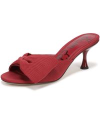 Sam Edelman - Ragan Heeled Sandal Deep Scarlet 5.5 M - Lyst