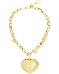 Coccinelle Metal Necklace Orbital Heart in White | Lyst