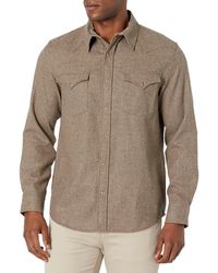 Pendleton Mens Long Sleeve Snap Front Fitted Canyon Wool Shirt