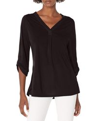 Hanes - Lightweight Rolled Sleeve Top - Lyst