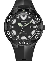 Citizen - Eco-drive Special Edition Promaster Sea Orca Black Stainless Steel With Black Polyurethane Strap - Lyst