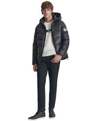 DKNY - Water Resistant Hooded Puffer Durable Cold Weather Jacket - Lyst
