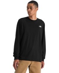 The North Face - Evolution Simple Dome Long-sleeve Tee | Cotton Shirt With The Classic Logo Tnf Black - Lyst