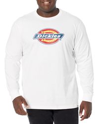 Dickies - Harrison Sweatshirt With Large Logo In White - Lyst