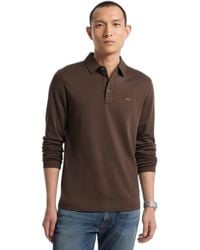 Michael Kors - Long Sleeve Sleek Mk Polo - Lyst