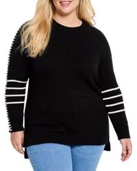 NIC+ZOE - Nic+zoe Plus Size Dashing Down Sweater - Lyst