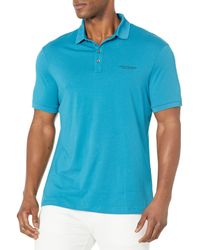 Emporio Armani - A | X Armani Exchange Short Sleeve Milano/new York Logo Jersey Polo Shirt - Lyst
