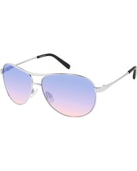 Jessica Simpson Womens J106 Iconic Uv Protective Metal Aviator S Sunglasses Glam Gifts For Wor - Metallic