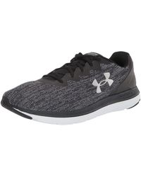 Under Armour Charged Impulse 2 Knit Road Running Shoe in White/Black ...