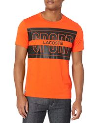 Lacoste - Short Sleeve Graphic Sport T-shirt - Lyst