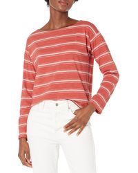 Pendleton - Womens Deschutes Cotton Stripe Boatneck Tee T Shirt - Lyst