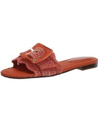 Sam Edelman - Bambi Wedge Sandal Terra Orange 5 Medium - Lyst