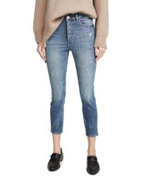 DL1961 - Womens Farrow Skinny High Rise Instasculpt Crop Jeans - Lyst