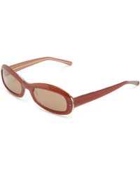 Vera Wang Aubin Oval Sunglasses - Red