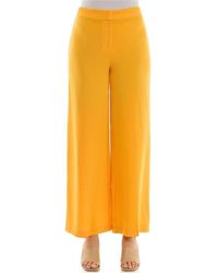 Nanette Lepore - Nanette Lepore S Wide Leg Full Length Crepe Fashion Casual Pants - Lyst
