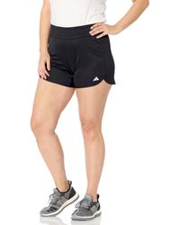 adidas - Pacer Essentials Knit High-rise Shorts - Lyst