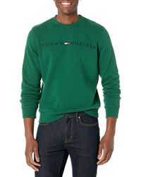 Tommy Hilfiger - Long Sleeve Logo Crewneck Sweatshirt - Lyst