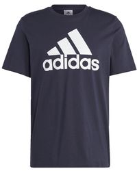adidas - Size Essentials Single Jersey 3-stripes T-shirt - Lyst