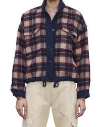 Velvet By Graham & Spencer - Norah Brushed Cotton Plaid Jacket - Lyst
