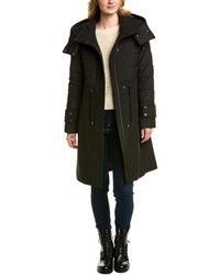 Andrew Marc - Marc New York By Anorak Wool And Quilted Mixed Media With Wattached Hood Jacket - Lyst