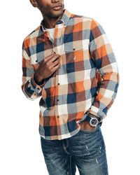 Nautica - Sustainably Crafted Plaid Flannel Shirt - Lyst