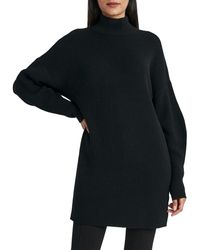 bcbg fringe turtleneck tunic sweater