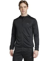 adidas - Train Essentials Camouflage Full-zip Hoodie - Lyst