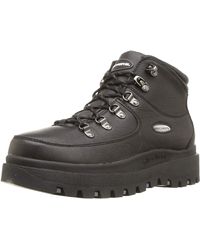 skechers shindig 6 eye leather hiker boot