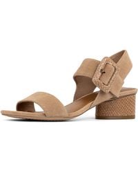Donald J Pliner - Donald Pliner Mobie Suede Heeled Sandal - Lyst