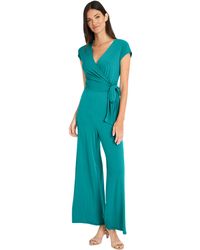 Maggy London - Cap Sleeve Matte Jersey Jumpsuit - Lyst