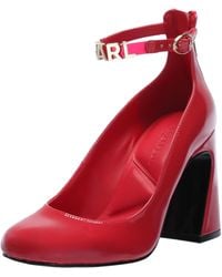 Karl Lagerfeld - Paris Pavla Ankle Strap Heel Pump - Lyst
